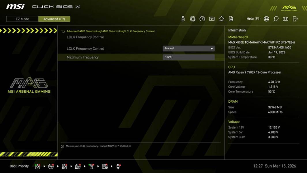 MSI MAG X870E TOMAHAWK MAX WIFI PZ-2